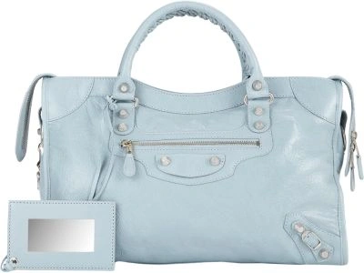 Balenciaga Leather Giant 12 Velo Bag In Opaline Blue | ModeSens