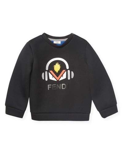 Fendi Crewneck Solid Sweater In Nocolor