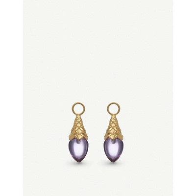 Annoushka 18ct Yellow Gold And Amethyst Earring Drops