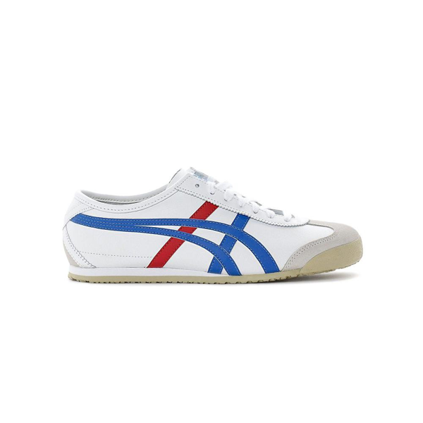 Onitsuka Tiger Mexico 66 Leather Trainers In White Directoire Blue ...