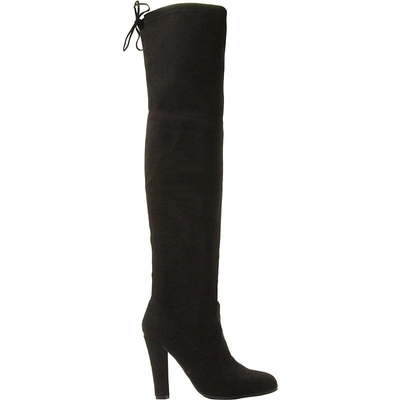 Steve Madden Suede Over-the-knee Boots In Black