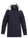 Canada Goose Carson Quilted-down Hooded Parka In Blue