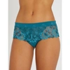 Simone Perele Wish Mesh And Lace Shorty Briefs In Acapulco
