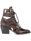 Chloé Rylee Medium Boots In Brown