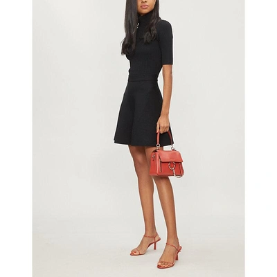 Claudie Pierlot Manga Knitted Dress In Noir