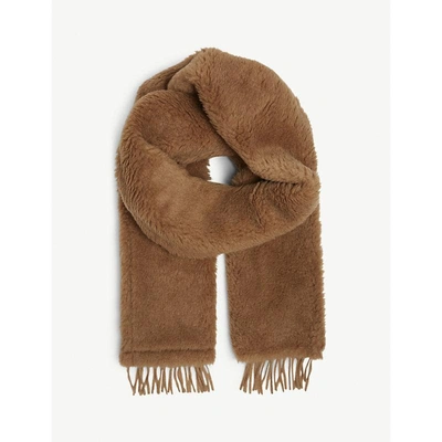 Max Mara Teddy Scarf In Camel