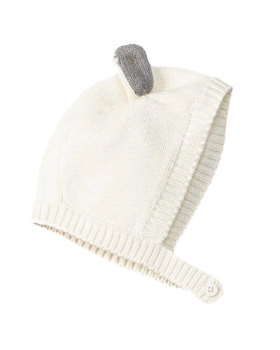 Stella Mccartney Chips Knit Baby Hat In White