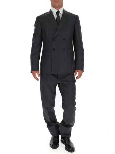 Thom Browne Double Breasted Suit In Grey