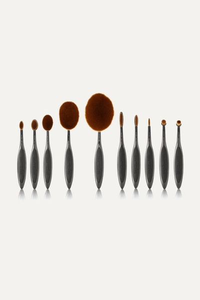 Artis Brush Elite Smoke 10 Brush Set In Gray