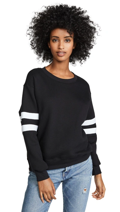 Sundry Side Zip Sweatshirt In Black
