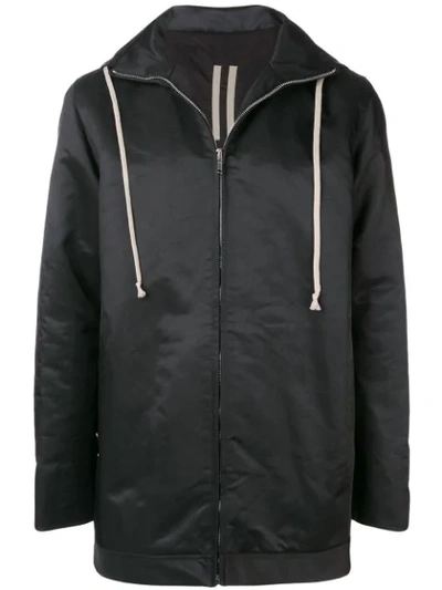 Rick Owens Drkshdw Hooded Zipped Jacket - Black