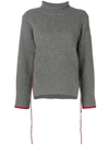 Eudon Choi Knitted Sweater In Grey