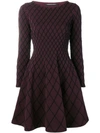 Antonino Valenti Geometric Pattern Dress In Black