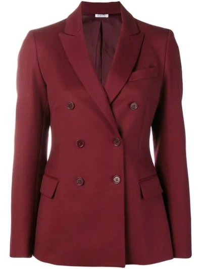 P.a.r.o.s.h Classic Buttoned Blazer In Red