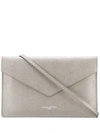 Lancaster Envelope Clutch Bag In Metallic