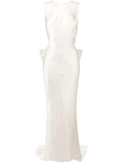 Parlor Sleeveless Shift Maxi Dress In White