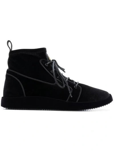 Giuseppe Zanotti High Ankle Sneakers In Black