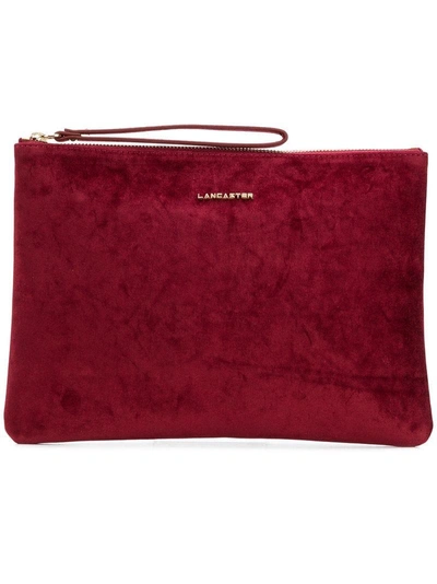 Lancaster Square Shaped Clutch Bag - Red
