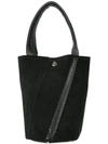 Proenza Schouler Crochet Medium Hex Bucket Bag In Black