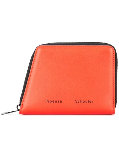Proenza Schouler Trapeze Zip Wallet In Yellow