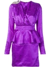 Dodo Bar Or Patterned Party Dress In Purple