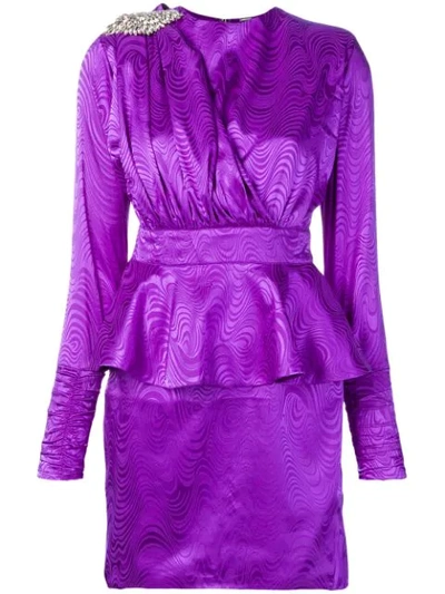 Dodo Bar Or Patterned Party Dress In Purple