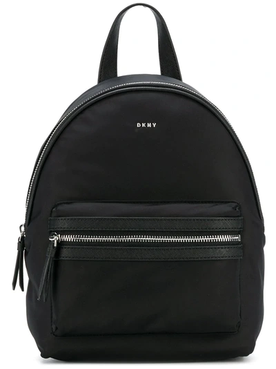 Dkny Logo Backpack In Black