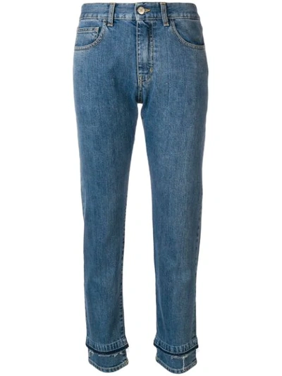 Ih Nom Uh Nit Double Hem Jeans In Blue