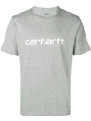 Carhartt Logo Print T-shirt - Grey