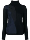 Stefano Mortari Patchwork Sweater In Black