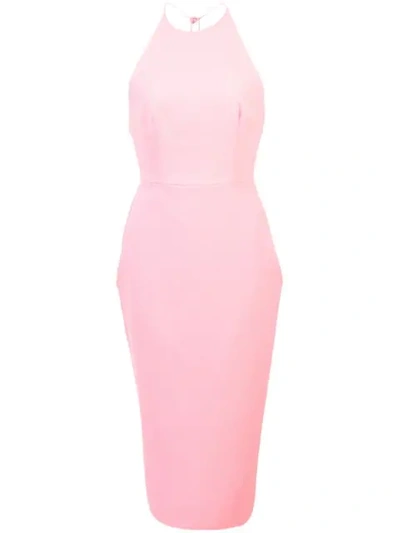 Alex Perry Fitted Sleeveless Dress - Pink