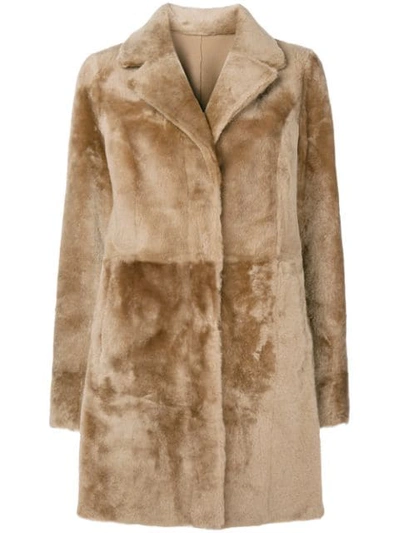 Drome Fur Coat In Brown
