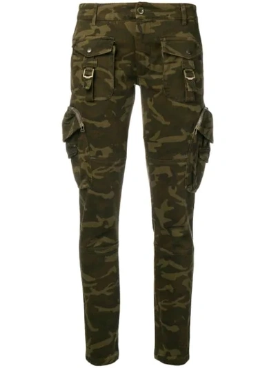 Faith Connexion Military Skinny Trousers In Green
