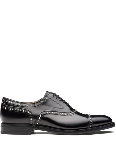 Church's Studded Lace-up Shoes In Black