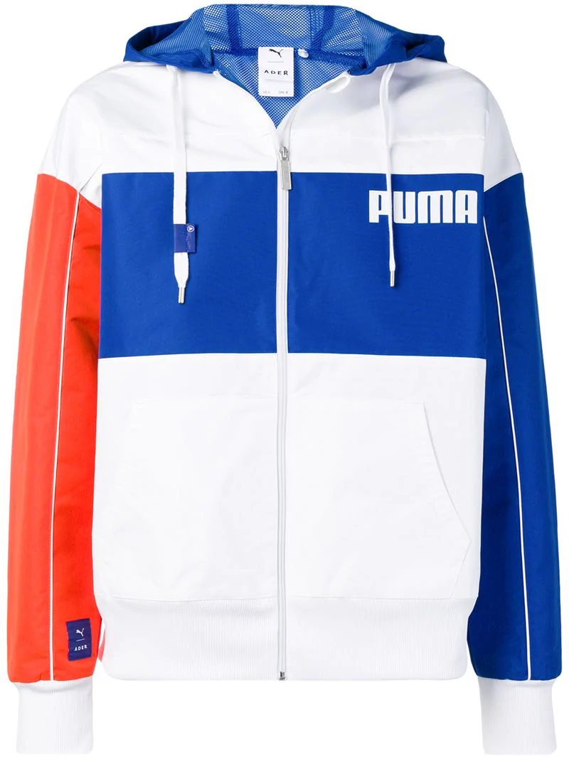 red white and blue puma jacket