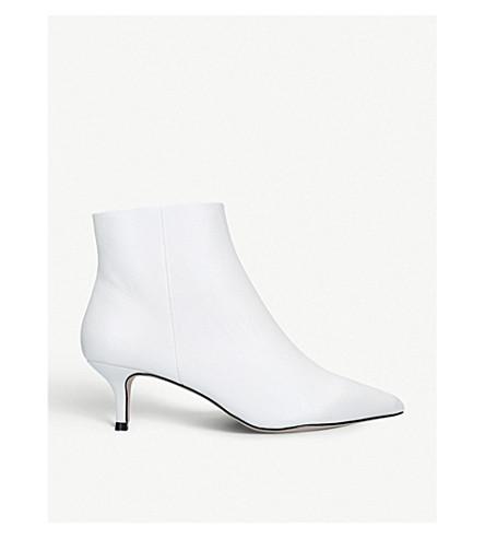 kurt geiger white ankle boots