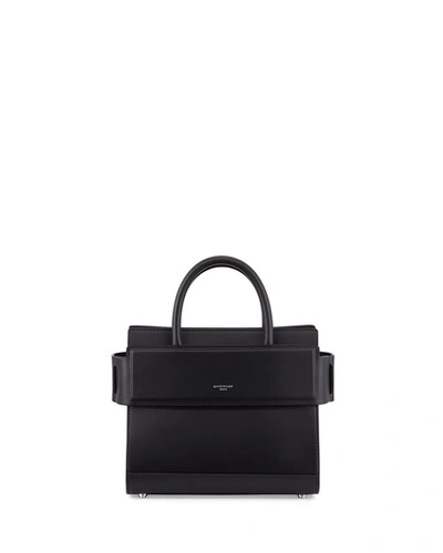 Givenchy Horizon Mini Leather Satchel Bag, Black