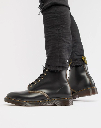 Dr. Martens Wincox 6-eye Boots In Black - Black | ModeSens