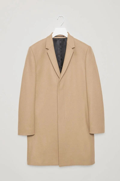 Cos Tailored Coat In Beige