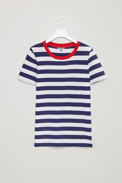 Cos Relaxed T-shirt In Blue