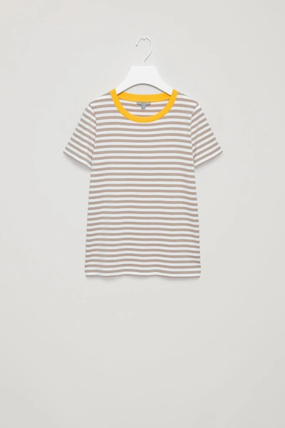 Cos Relaxed T-shirt In White