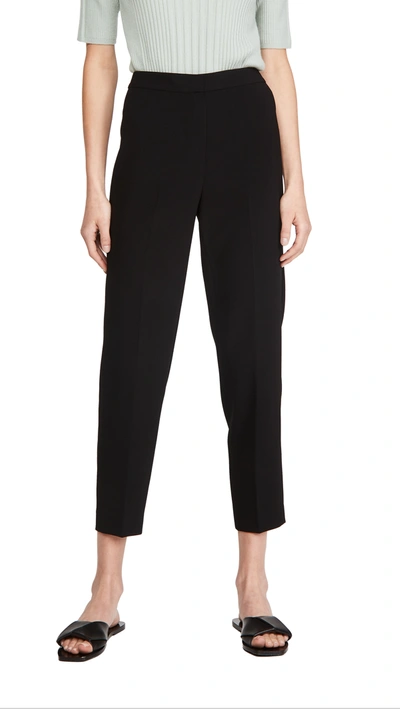 Theory Classic Double-stretch Cropped Skinny Pants In Black