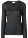 Snobby Sheep V-neck Jumper - Grey