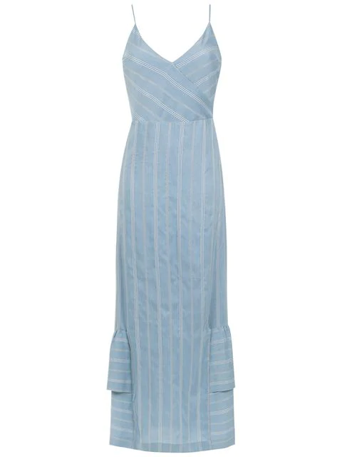 Olympiah Fiora Long Dress In Blue | ModeSens