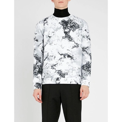 Hugo Abstract-print Jersey Sweatshirt In Open Miscellaneous