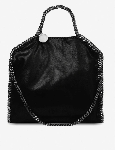 Stella Mccartney Ladies Black Faux-suede Falabella Shoulder Bag