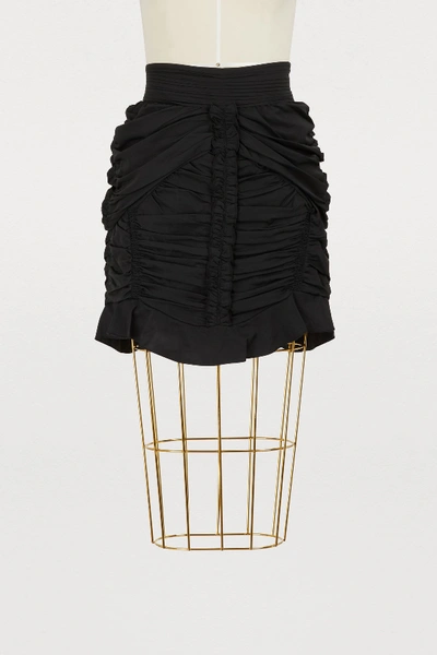 Isabel Marant Upi Black Ruched Mini Skirt