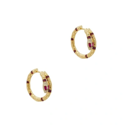 Apm Monaco Gold-tone Snake Earrings