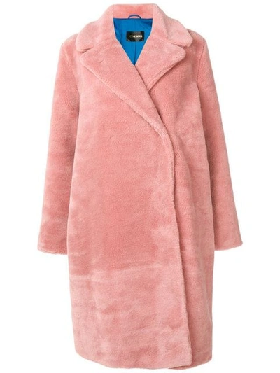 Stine Goya Concord Pink Faux-fur Coat