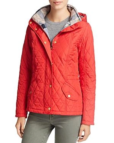 Barbour Millfire Diamond-quilted Jacket - 100% Exclusive In Tartan Red